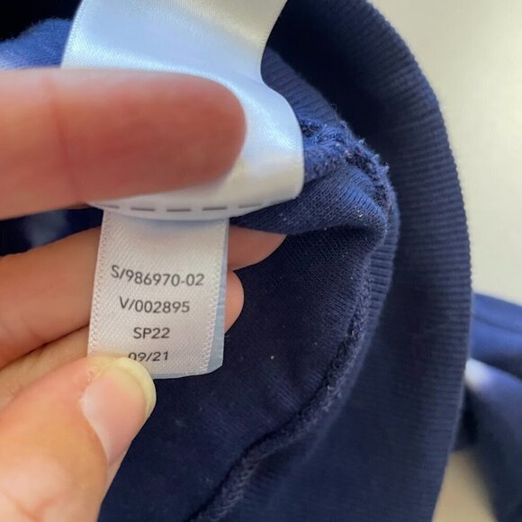 Athleta Sundown Sweatshirt II Eclipse Blue Tie Dye Oversized Comfy Yoga Active - Picture 6 of 8